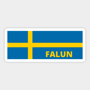 Falun City in Swedish Flag Sticker